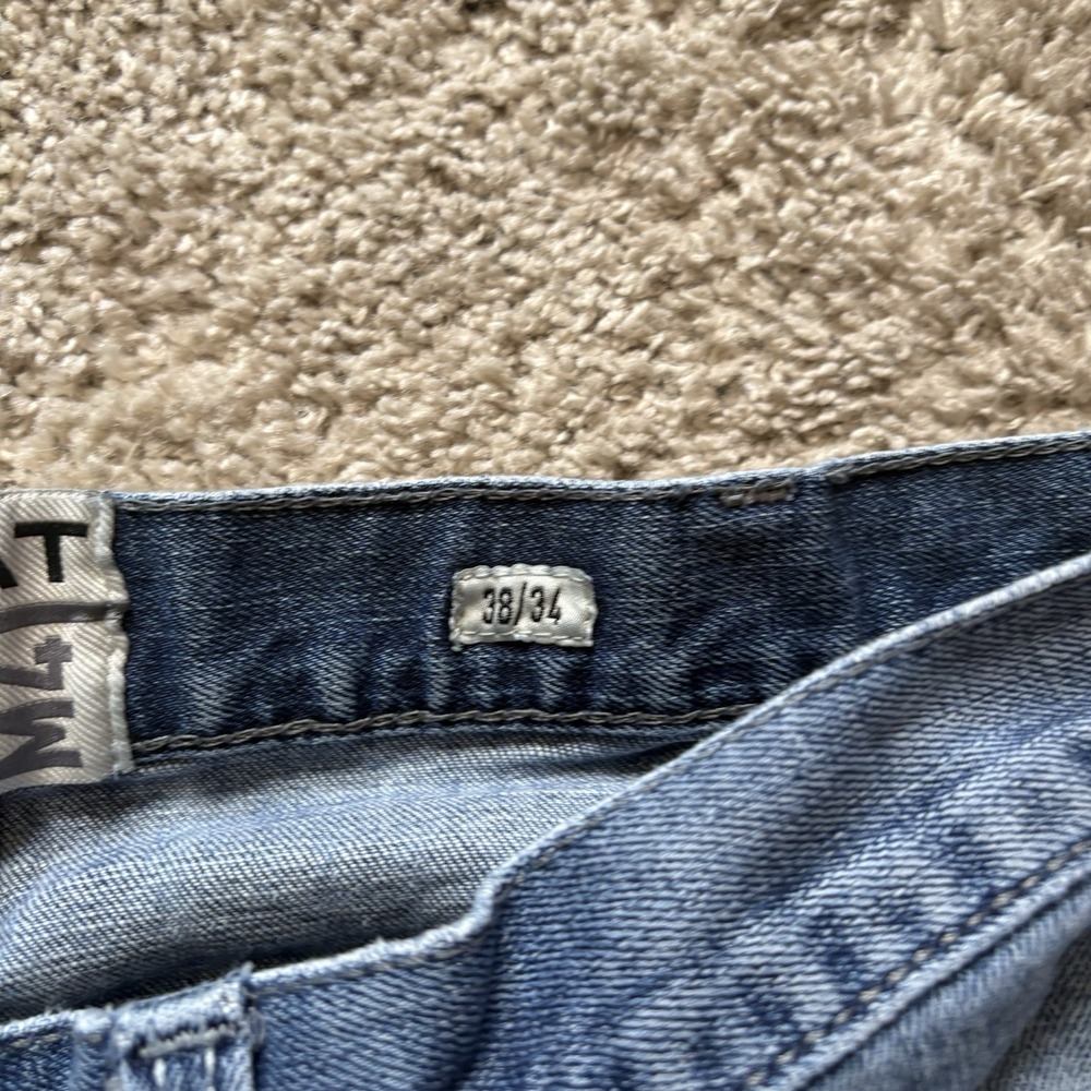 Ariat M4 Relaxed Boot Cut Jeans Distressed Men's 36x32 Medium Wash Western - Picture 6 of 10